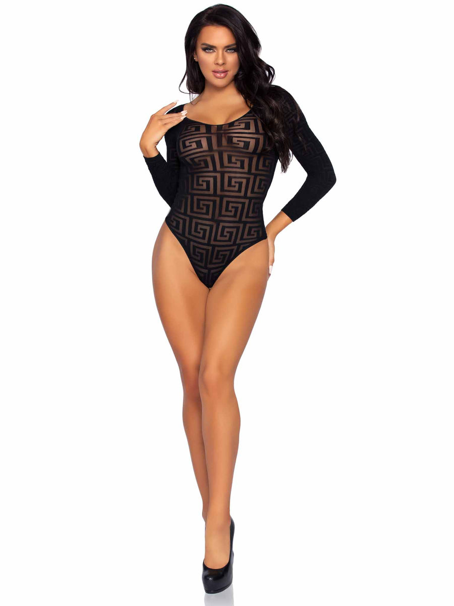 Mosaic Sheer Bodysuit