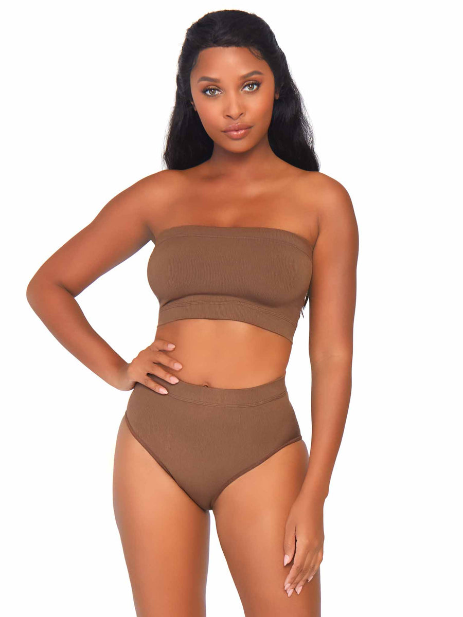 Naked Seamless Bandeau Top + Brief Set