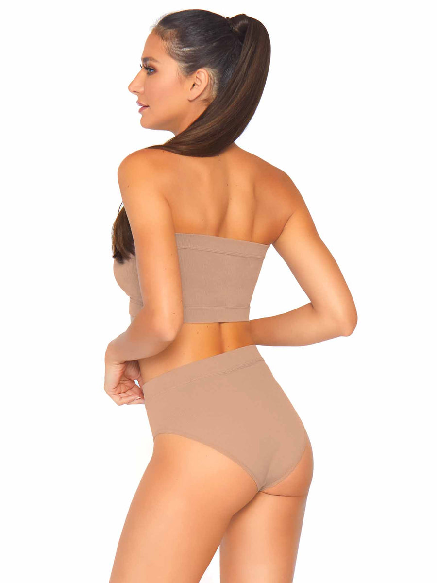 Naked Seamless Bandeau Top + Brief Set