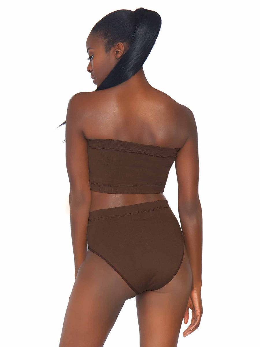 Naked Seamless Bandeau Top + Brief Set