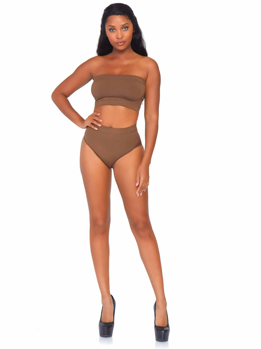 Naked Seamless Bandeau Top + Brief Set