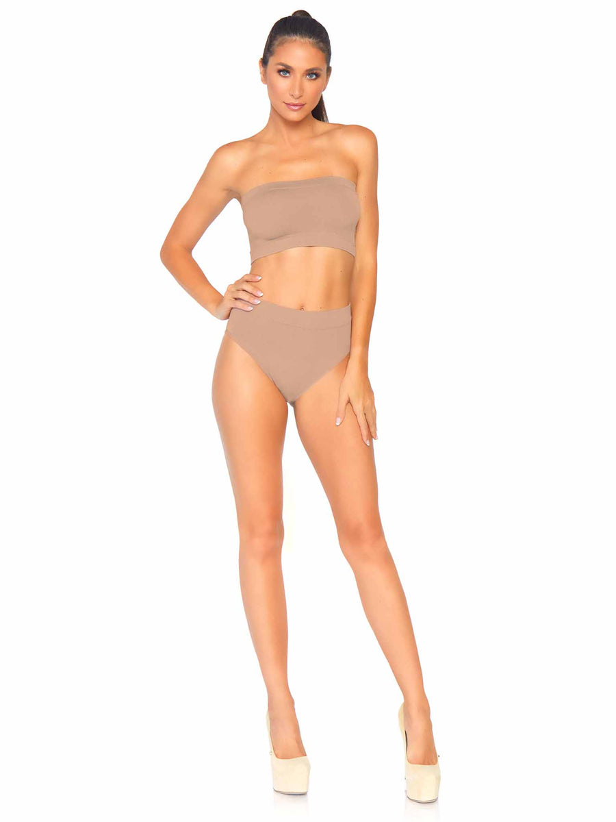 Naked Seamless Bandeau Top + Brief Set