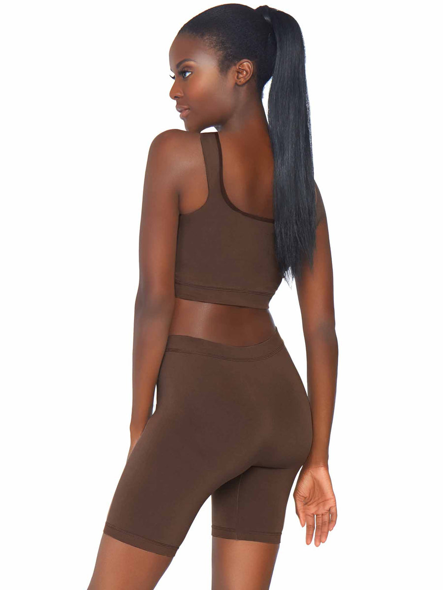 Naked Seamless Crop Tank + Biker Shorts Set